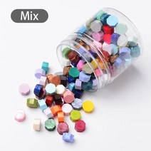 실링왁스 세트 인장 스탬프 160 인감 비즈 레트로 마카롱 믹스 다채로운 팔각형 양초 DIY 봉투 소인 결혼식 초대 선물 카드, 8.Mixed
