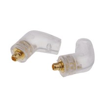Shure SE215/SE315/SE425/SE535/UE900 헤드폰 DIY 커넥터용 쌍 임베디드 각도 모양 남성 핀 플러그 잭, 설명, 설명, 화이트