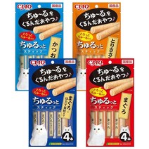 이나바 챠오 츄르또 스틱 고양이 츄르간식 대용량 40개입, 3종 콤보세트 10봉 총 40p