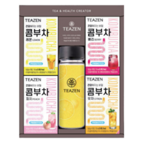 티젠 콤부차 보틀 선물세트, 18세트, 레몬10p+베리10p+유자10p+피치0p+보틀500ml