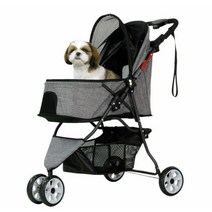 강아지유모차 심플 튼튼한 애견 반려동물 고양이, 레드