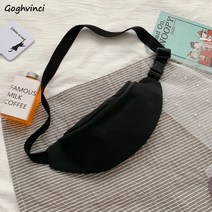 숄더백 캔버스 허리 가방 여성용 한국어 간단한 하라주쿠 캐주얼 패니 팩 여자 패션 올 매치 얼짱 핸드백 부랑자 가방