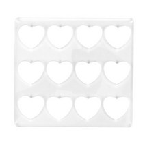 다쿠아즈 틀 아크릴 6구 12구 케이크 몰드 쿠키 몰드 디저트 베이커리 일본 베이킹 도구 사랑, 제비꽃