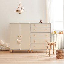 소르니아 뉴수플레 아기옷장 베이비장 서랍장, 01. 1600베이비장세트(옷장+5단서랍장)