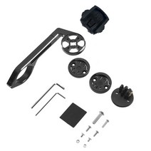 자전거 속도계 케이던스 센서 컴퓨터 마운트 홀더 스톱워치 브라켓 스템 탑 캡 알루미늄 합금 액션 카메라 스탠드 131792, 블랙