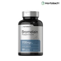 호바흐 브로멜라인 1700mg 120캡슐 Horbaach Bromelain, 120정, 1개