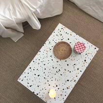 텐스페이스(10SPACE) 소피드메종 페페 테라조 600 접이식테이블 PE026, 600 테라조PE026