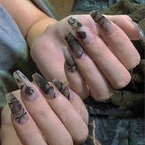 떨샵 붙이는 네일팁 키치 유니크 인조손톱, 2개, NAIL-N352