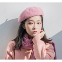 오너클랜 핑크돼지 양털모자 베레모 베레모 빵모자