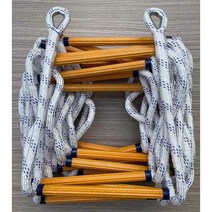 비상용 접이식 줄사다리 화재 구조 비상 탈출 계단, 10m(줄사다리+고정나사 포함)