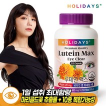 홀리데이즈 대용량 건강한 눈 루테인맥스 500mg x 210캡슐, 1개