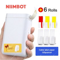 필름 스캐너 인화 변환기 아날로그 슬라이드 스캔 NiiMbotD101 휴대용 무선 라벨 프린터 테이프 휴대폰 태블릿용 사용하기 쉬움 사무실 가정 정리 D11 플러스, D101 Add 6 Cable