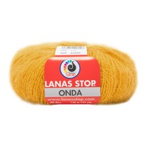 야나 [라나스 스탑] 온다 모헤어 1볼 폴리아마이드 겨울 뜨개실 뜨개질, 924 머스타드, 1개