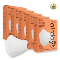 라이브잇 에어데이즈 와이드 마스크 중형 KF94, 화이트, 70개, 10개입