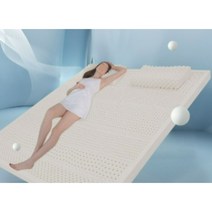 태국 천연 허리에좋은 라텍스매트 단단한 매트리스 탄탄한 수면 침대 15cm95D