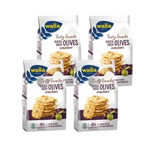 Wasa 와사 테이스티 스낵 블랙 그린 올리브 크래커 150g 4개 독일
