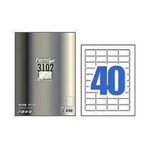 LA-3102 폼텍 광택 라벨 40칸 20매 _ 58937EA, 본상품선택