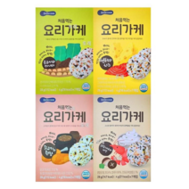 베베쿡 처음 먹는 요리가케 4종 콩고기와다시마+연어와치즈+닭고기와된장+크림새우와버섯, 2세트