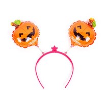 유아동 캐릭터 풍선머리띠 (헤어밴드-할로윈 호박꼭지) 어린이 유치원 놀이동산 파티 스포츠응원