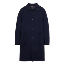 21FW [PIACENZA] 네이비 멜란지 캐시미어 셋인 코트 MACO1D081N2