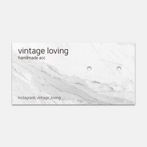 대리석 느낌 마블링 가로형 귀걸이택 라벨 80X40mm 제작 악세사리 종이택 주얼리 상품 행택 포장 맞춤제작, 양면_80X40mm, 엑스트라매트_200매, 8mm