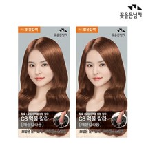 꽃을든남자 염색약 CS 먹물 헤어칼라 N8 밝은갈색x2개 패션칼라용, 2개, N8 밝은갈색