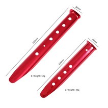 텐트스커트고정 텐트스커트바람막이 모래 물주머니4개/몫 알루미늄 Flysheet 캐노피 천막 텐트 Pegs 스테이, 04 31cm Silver