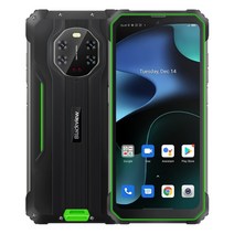 핸드폰 싸게 사는 법 재고 있음 blackview bv8800 러기드 스마트폰 90hz 디스플레이 8gb 128gb helio g96 8380mah 50mp 카메라 휴대폰 버전, 에어 버드 6 추가, 초록