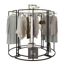 원형 스탠드 매장용 회전행거 철제 옷걸이, 색상 문의주세요.