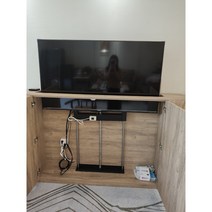 26-84 인치 TV 리프팅 자동 브라킷 공간활용 거실장, 19인치 리프팅 프레임