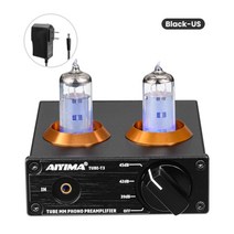 포노 앰프 aiyima hifi 진공 6a2 tube mm phono 턴테이블 preamplifier hifi 스테레오 축음기 preamp 증폭기 비닐 레코드 플레이어 diy, 4-회색