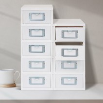 이오넬 미니서랍 5단 1+1 책상 화장대 정리함, 5단 2개