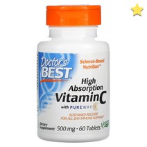 닥터스베스트 High Absorption 비타민C 위드 퓨어웨이-C 500mg 60타블렛, 1개, 기본