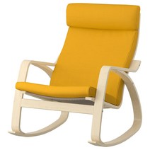 이케아POANG 포엥 흔들의자 시프테보 옐로 - IKEA (2