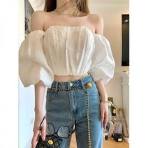 여름 오프숄더 벌룸블라우스 루즈핏