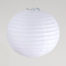 45cm 흰색 한지 등갓 l 종이 조명 전통 한옥 일본
