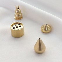 이칠칠 황동 구리 골드 인센스 홀더 향 꽂이 스틱 고정 받침대 4종, 파란고래