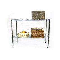 메탈 다용도실 세탁기 김치냉장고 선반 2단 KI18245, 봉높이／H, H1500