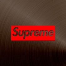 SUPREME 슈프림 로고 데칼 포인트 스티커 20cm 기준, 07.30cmx약10.3cm, 09.미러골드14