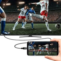 C타입 to HDMI 4K 미러링 케이블 2m 스마트폰 태블릿 패드 노트북 TV 모니터 연결 보조충전기능 삼성 갤럭시 S20 플러스 (넷플릭스 TV 보기 )