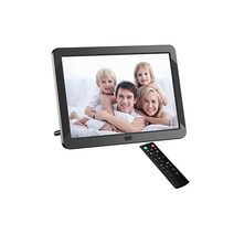FamBrow 디지털 포토프레임 32GB SD카드 포함 리모콘 부속 8인치 FHD 화면 1920x1080 IPS 광각 시야 USB 메모리의 확장 사진 동영상 음악 시계 커렌더 알람