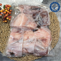 [해선유통] 절단 아귀 1팩 / 1.4kg (진공포장) 절단 손질 아귀 (냉동) 중국 문등, 1개