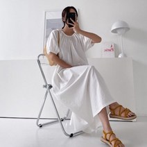 [워니쇼룸](깔끔한원피스)엔젤퍼프원피스 O080901 여름원피스 셔링원피스 귀여운원피스 깔끔한 원피스 반팔원피스 미시룩 데일리룩