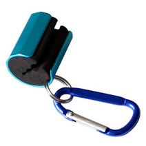 휴대용 낚싯대 교수형 낚싯대 홀더 클램프 Carabiner 낚시대 홀더 클립 플라이 낚시 태클, 파랑