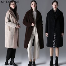 [쉬즈미스.] [쉬즈미스] 더블웨어 소프트 인조 무스탕 롱코트