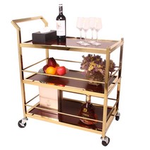 업소용 식당 카트 트롤리 서빙 3단 무빙 트레이 호텔 다용도 선반 J-4, 단품