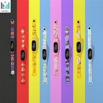 산리오 포켓몬 LED 미밴드타입 어린이시계 초등생 어린이 전자시계 시나모롤 피카츄 쿠로미
