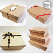 큰 선물박스 주문제작 큰상자 크라프트상자 패키징 패키지 싸바리 답례품 포장케이스, 30개, A06-정6호 355X355X95(30장)