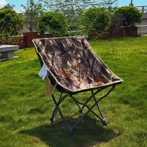 달의자 야외 휴대용 접이식 낚시의자 자가용 캠핑 피크닉 바비큐 레저 점심시간 등받이 의자 의자, 메이플 리프 옐로우 위장 리얼 천 문 의자 무료