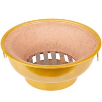 황토화덕 진흙 구이 업소용 석쇠 숯불 불판 화덕, 대형 진흙 난로+스테인리스 벌집